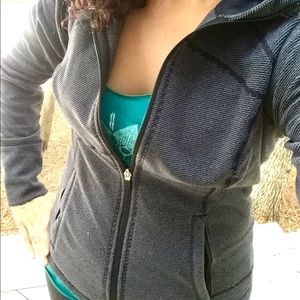 Grey prAna zip up hoodie, ‘Rockaway Jacket’ medium